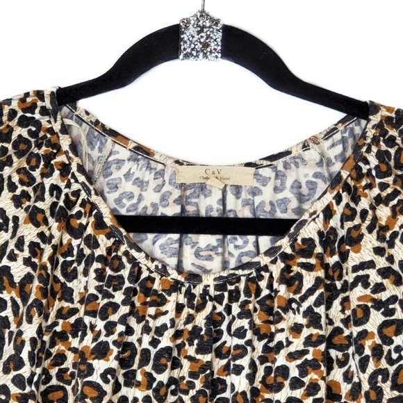 Chelsea & Violet Leopard Ruffle Dress. * Size ~ SM * - Picture 2 of 4